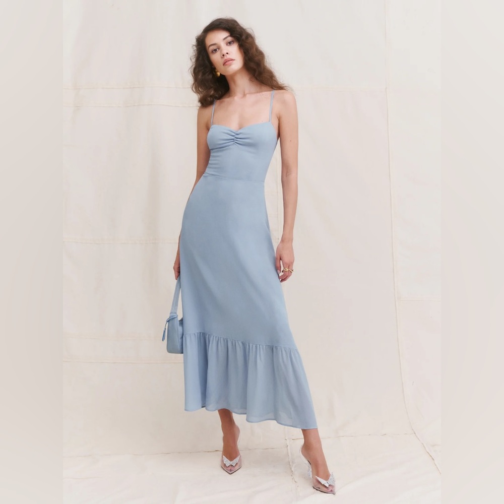 NWT Reformation Emersyn Dress Mineral 10